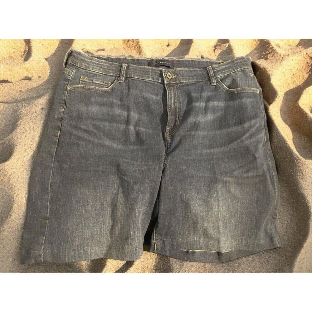 Size 20W Women's Tommy Hilfiger Blue Jean Denim Bermuda Shorts